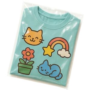 25 Self Sealing Cellophane/Clear Resealable Bags for Packaging Shirt 10x14